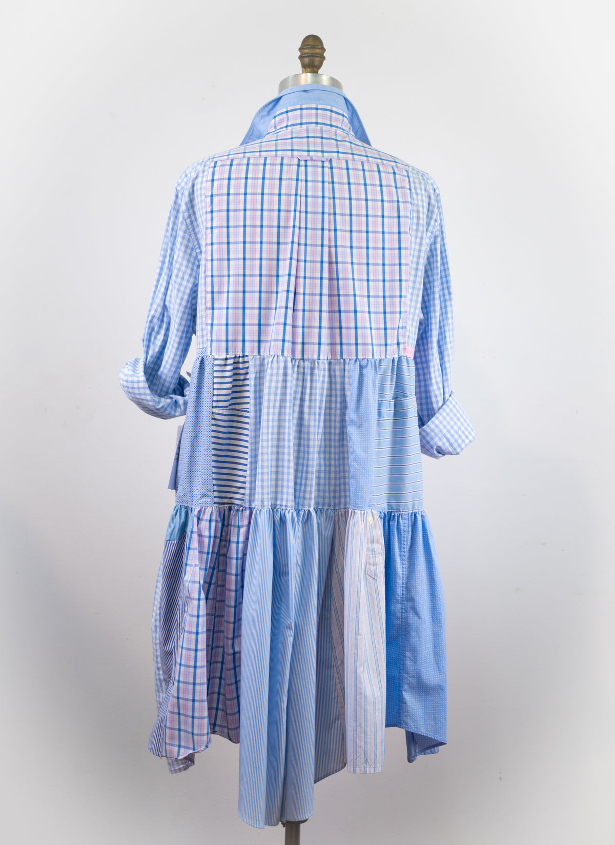 Montclair Upcycled Shirt Dress #021