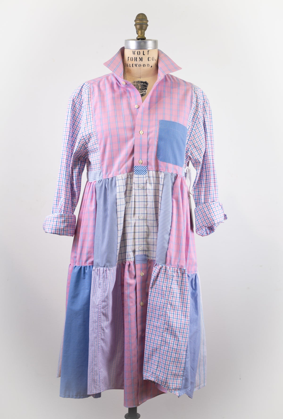 Montclair Upcycled Shirt Dress #039